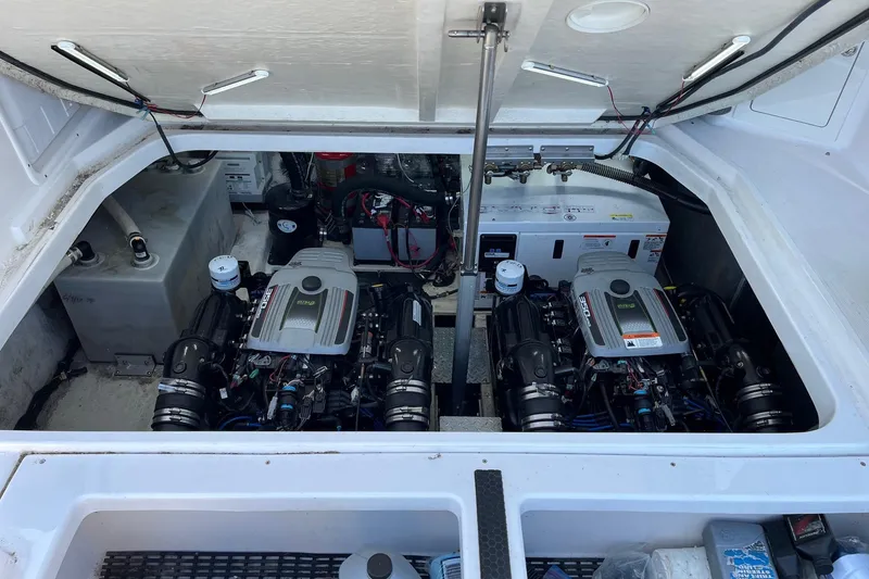 Slide: The Image of Entertainment screen on 2014 Regal 35 Sport Coupe boat interior. - 45