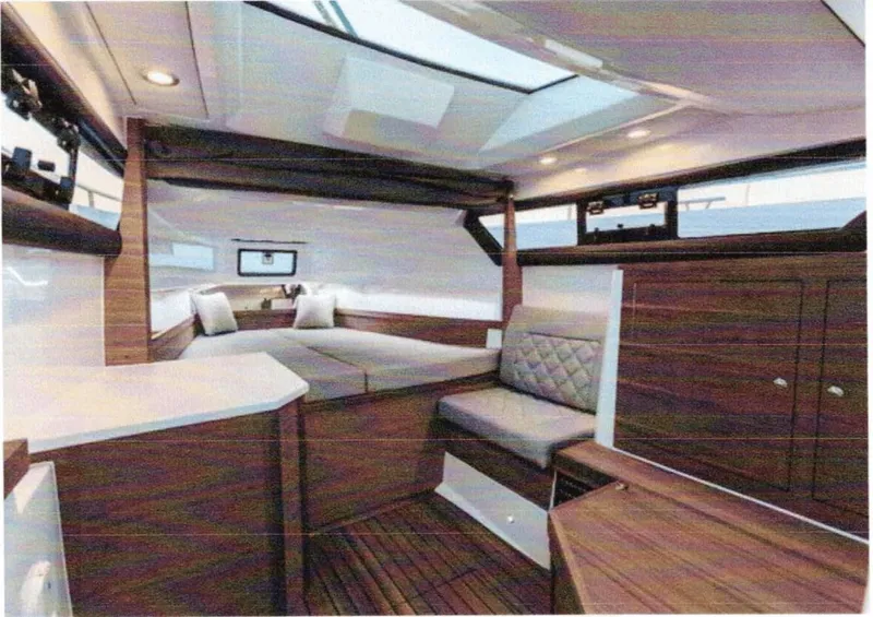 Slide: The Image of Interior of 2019 Axopar 37 SUN TOP with luxurious design. - 7