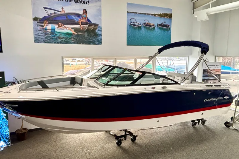 The Image of Chaparral SSX 4 2026 boat in showroom. - 1