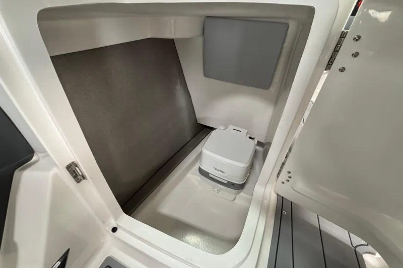 Slide: The Image of Interior of Chaparral SSX 4 2026 with portable toilet. - 17