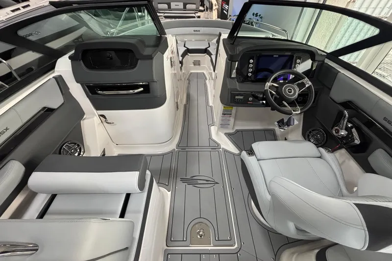 Slide: The Image of Interior of the 2026 Chaparral SSX 4 boat. - 18