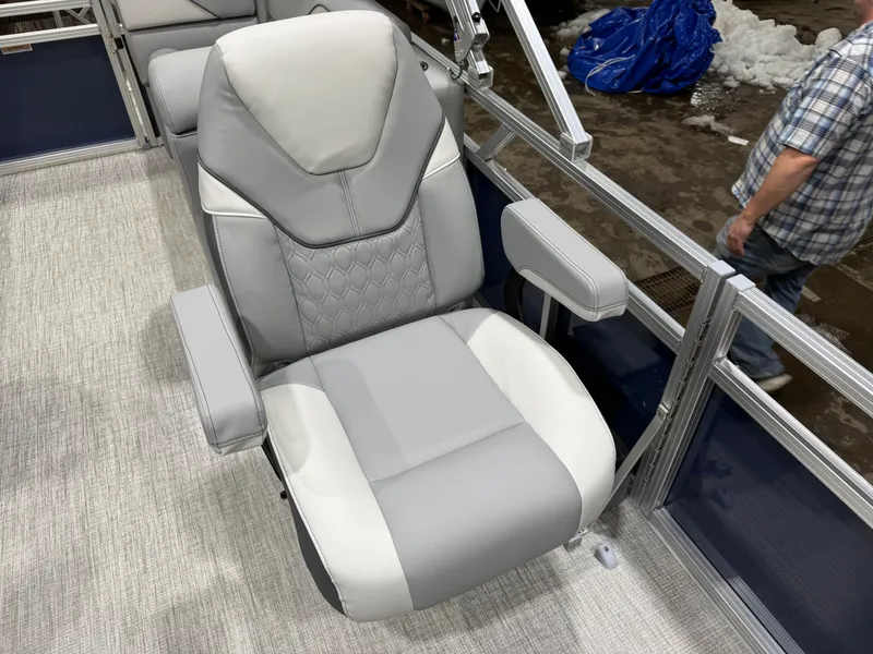 Slide: The Image of Luxurious seat in Tahoe Sport 2180 Quad Lounge boat, 2026 model. - 10