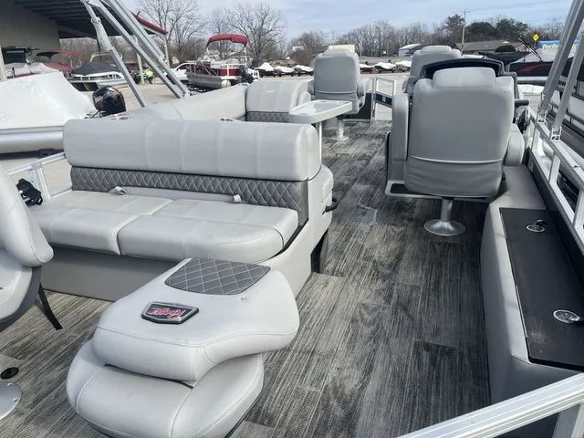 Slide: The Image of Ranger Pontoon RP220F 2024 - 25