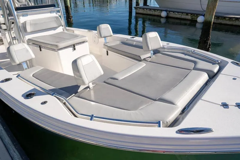 Slide: The Image of Manufacturer Provided Image: 2025 Bay Rider 269 Bay boat with spacious seating and sleek design. - 7