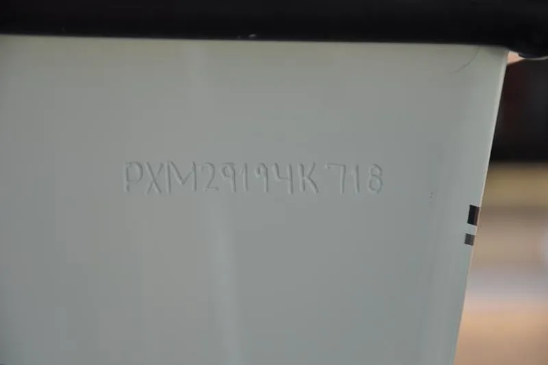 Slide: The Image of Hull identification number on a 2018 Parker 2300 Center Console boat. - 42