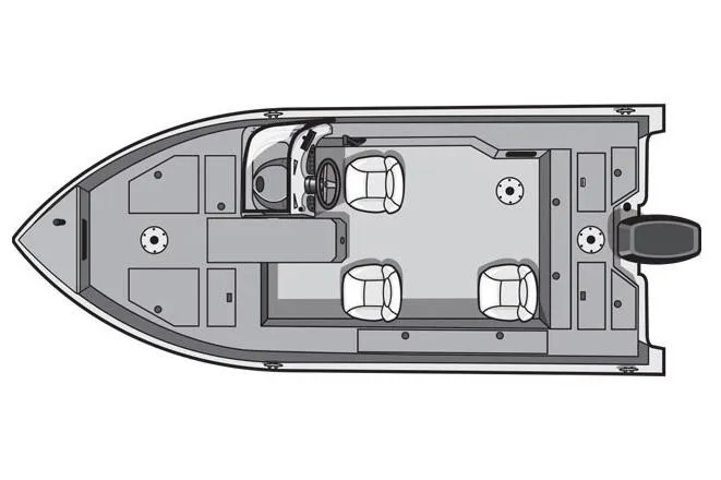 Slide: The Image of 2023 Starcraft Delta 178 SC Pro boat in a sunny outdoor setting. - 3