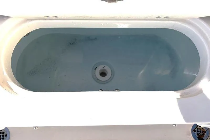 Slide: The Image of Livewell in 2025 Key West 239 FS boat, filled with water. - 45