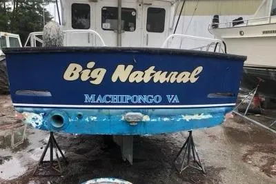 Slide: The Image of 1979 Bruno & Stillman 35 Downeast Cruiser named "Big Natural" in Machipongo, VA. - 3