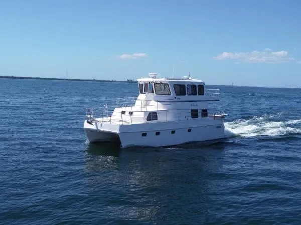 Slide: The Image of Endeavour Catamaran Corp Trawlercat 40 Sky Lounge 2014 - 1