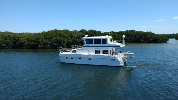 Slide: The Image of Endeavour Catamaran Corp Trawlercat 40 Sky Lounge 2014 - 3