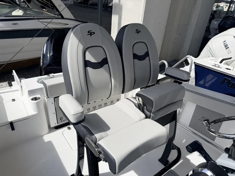 Slide: The Image of 2026 Sea Pro 242 DLX boat seats with modern design. - 11