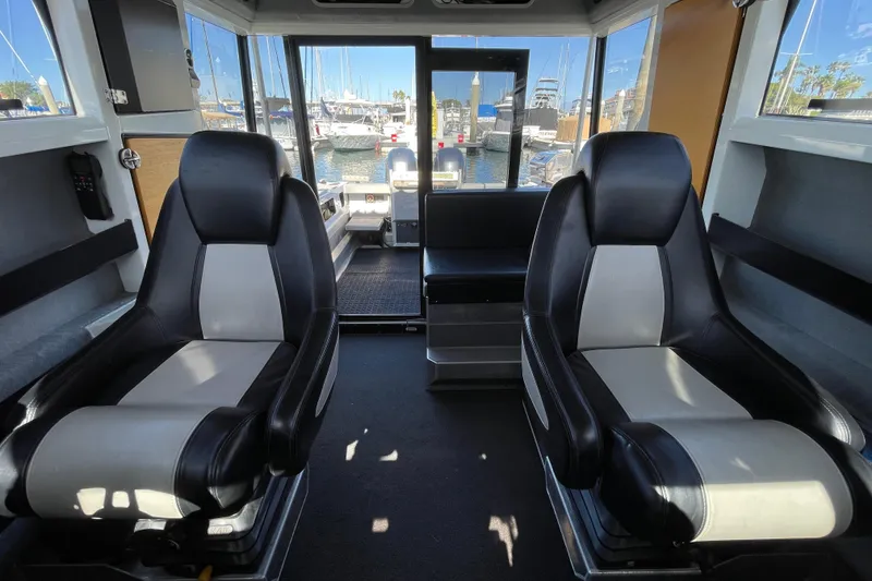 Slide: The Image of 2017 Stabicraft 2500 Ultracab XL boat interior with spacious deck and storage features. - 26