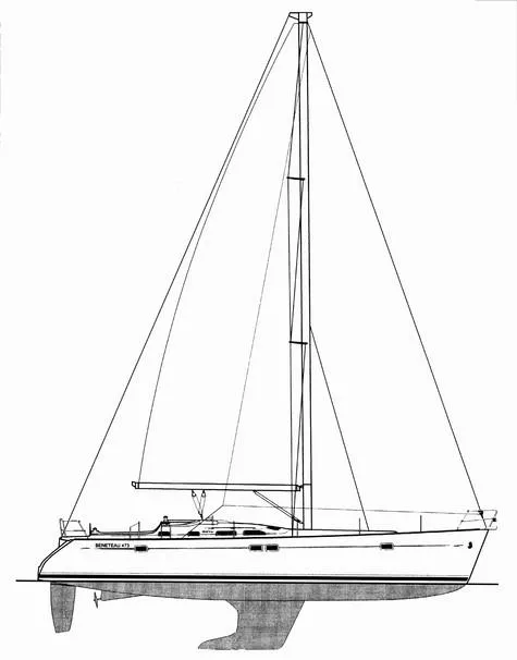 Slide: The Image of Beneteau 473 2002 - 5