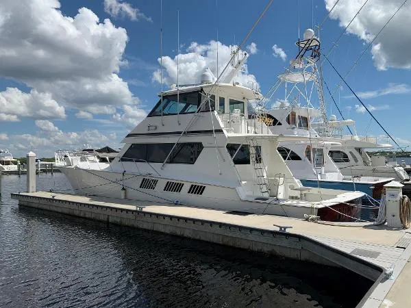 Slide: The Image of Hatteras 65 Convertible Enclosed Bridge 1993 - 3