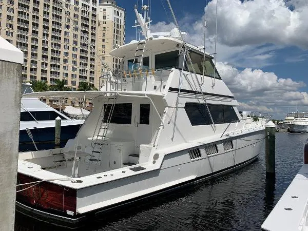 Slide: The Image of Hatteras 65 Convertible Enclosed Bridge 1993 - 4