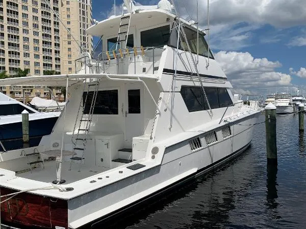 Slide: The Image of Hatteras 65 Convertible Enclosed Bridge 1993 - 5