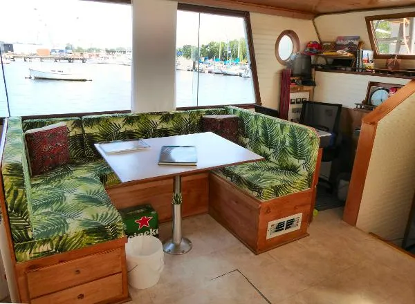 Slide: The Image of King's Craft Aluminum Live-aboard 44 Houseboat 1973 - 2