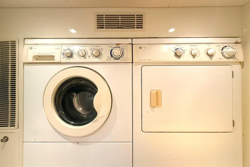 Slide: The Image of Washing machine and dryer in a 2002 Cheoy Lee yacht. - 37