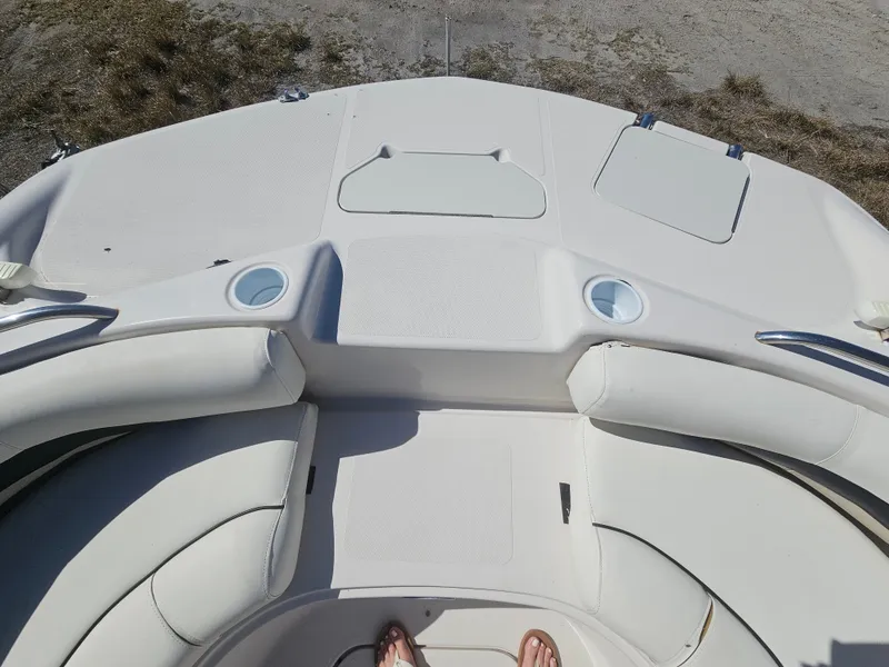 Slide: The Image of Interior view of a 2002 Godfrey Hurricane Sundeck 187 boat. - 5