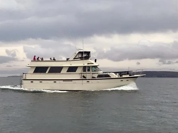 Slide: The Image of Hatteras 61 Motor Yacht Stabilized 1980 - 1