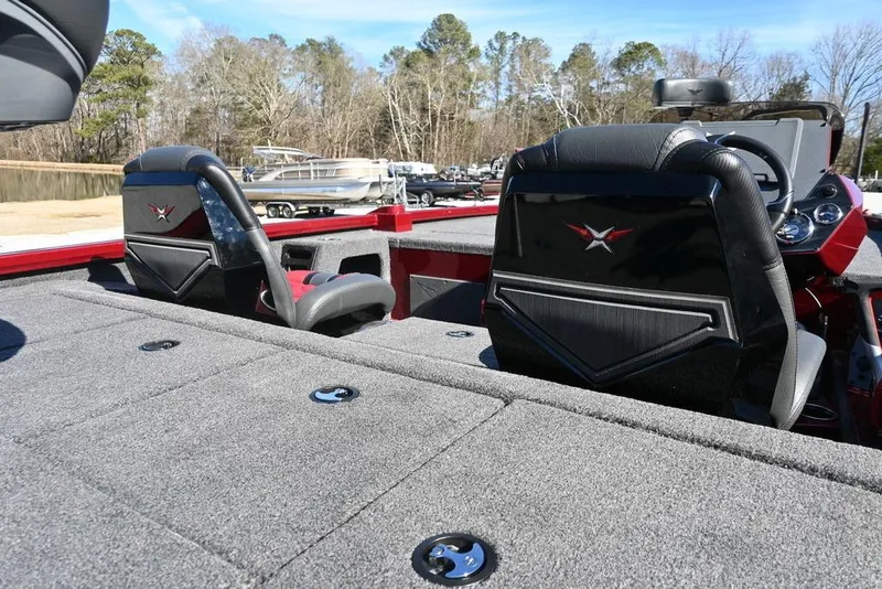 Slide: The Image of 2026 Vexus AVX 2100 boat interior with sleek seating and spacious deck. - 6