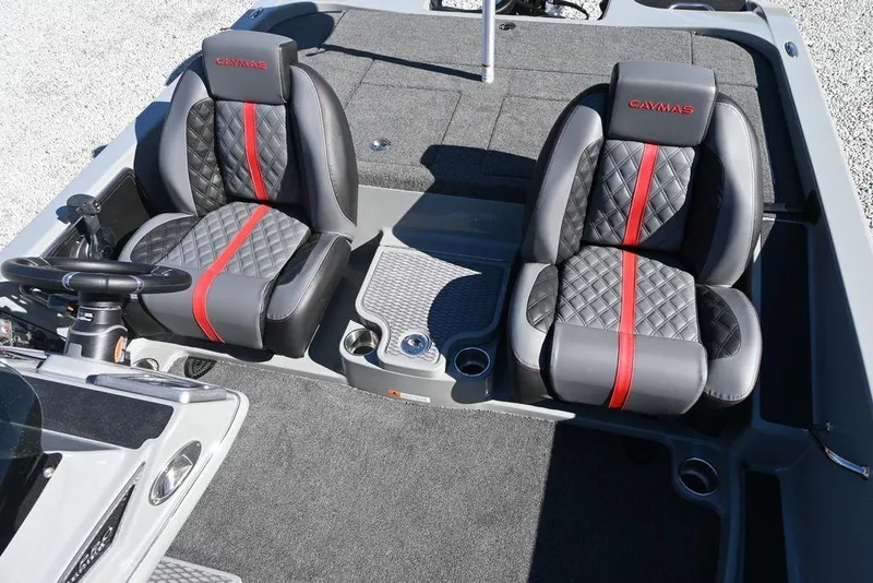Slide: The Image of 2025 Caymas 201 Pro boat interior with stylish seats and modern design. - 11