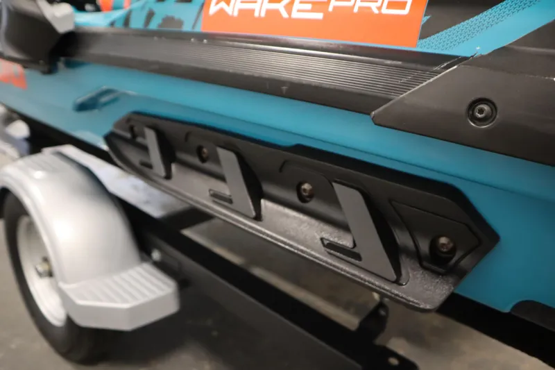 Slide: The Image of 2019 Sea-Doo Wake Pro 230 on trailer, close-up of side detail. - 21