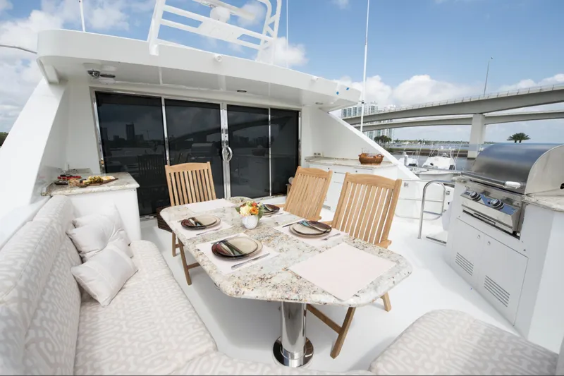 Slide: The Image of Cheoy Lee 95 FOOTLOOSE - Fly Bridge Aft - 17