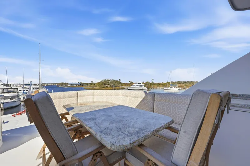 Slide: The Image of Cheoy Lee 95 FOOTLOOSE - Fly Bridge Aft - 23