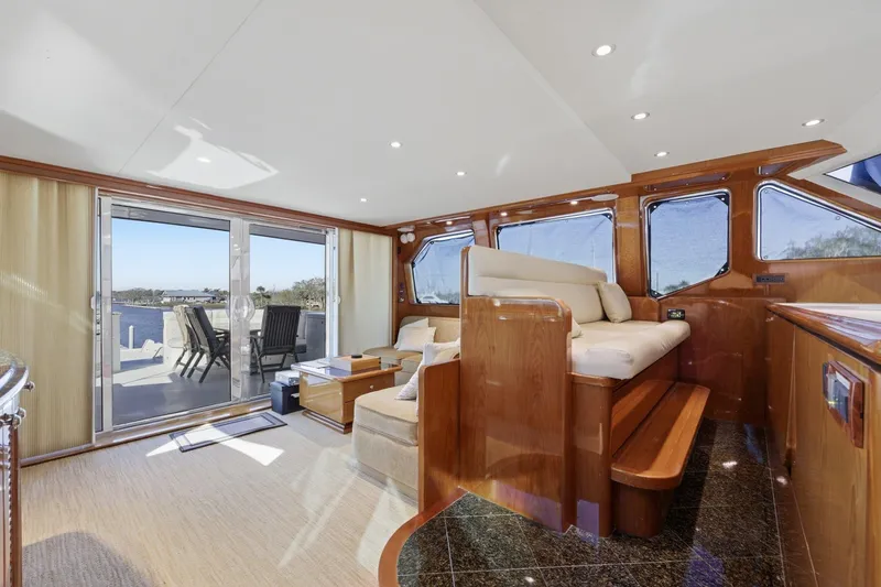 Slide: The Image of Cheoy Lee 95 FOOTLOOSE - Fly Bridge Helm - 24