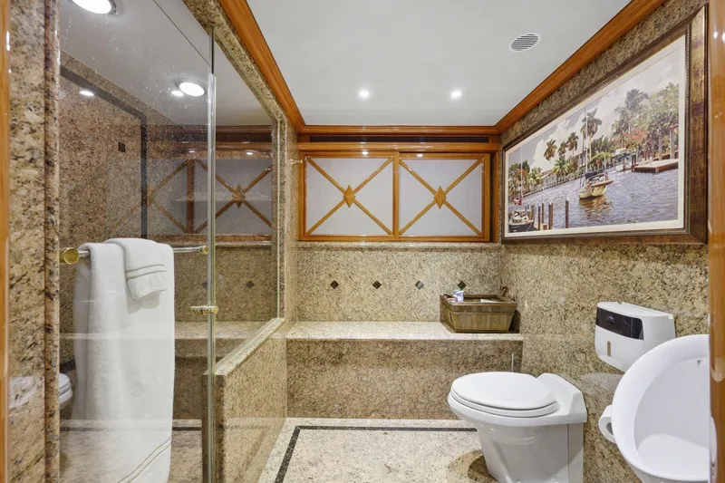 Slide: The Image of Cheoy Lee 95 FOOTLOOSE - VIP Stateroom Ensuite Head - 50