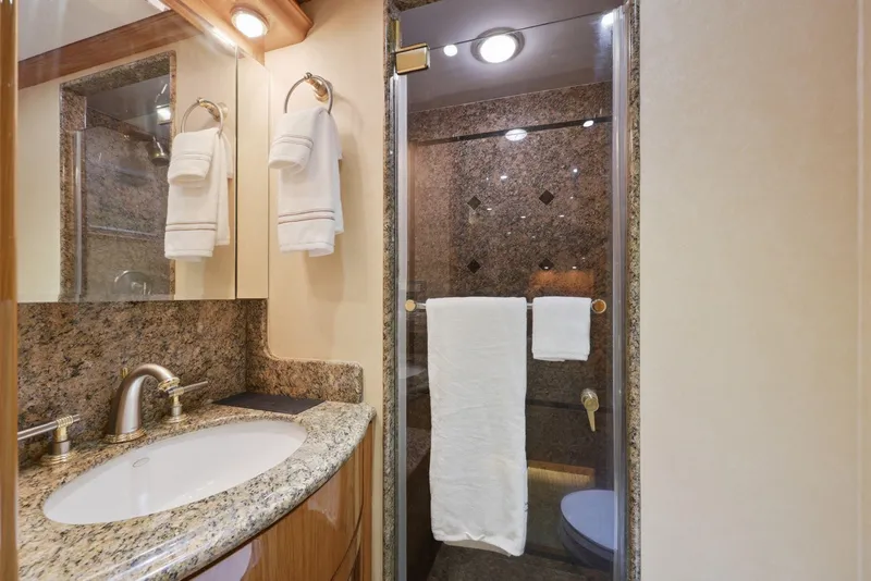 Slide: The Image of Cheoy Lee 95 FOOTLOOSE -Guest Stateroom 2 Ensuite Head - 56