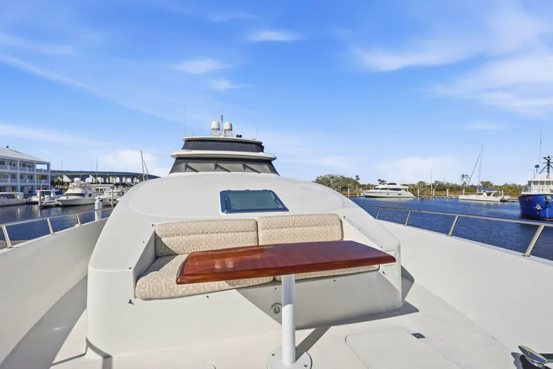 Slide: The Image of Cheoy Lee 95 FOOTLOOSE - Exterior Bow Seating - 6