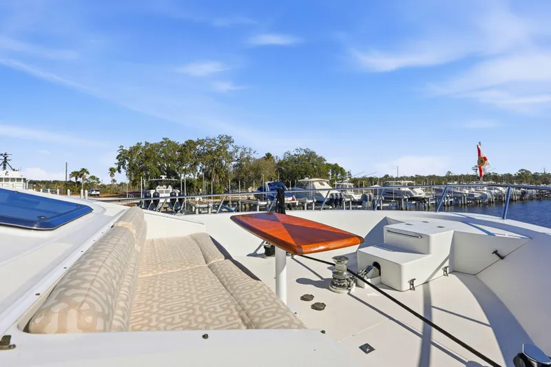 Slide: The Image of Cheoy Lee 95 FOOTLOOSE - Exterior Bow Seating - 7