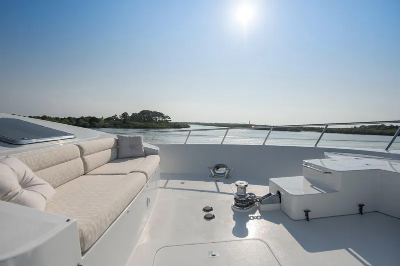 Slide: The Image of Cheoy Lee 95 FOOTLOOSE - Exterior Bow Seating - 8