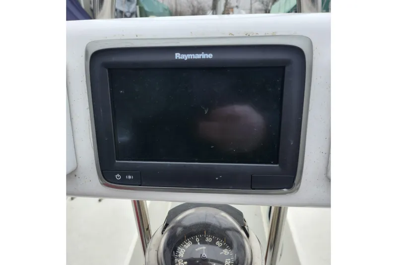Slide: The Image of Raymarine display and compass on 1992 Catalina 36 sailboat. - 20