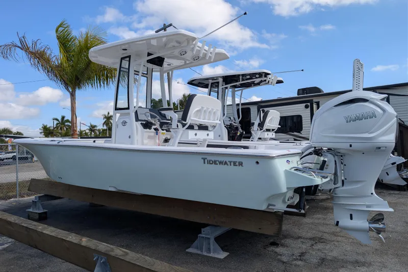 The Image of 2026 Tidewater 2300 Carolina Bay boat with Yamaha engine, displayed outdoors. - 0