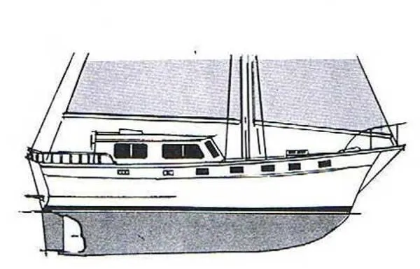 Slide: The Image of Island Trader MOTORSAILER 1982 - 4