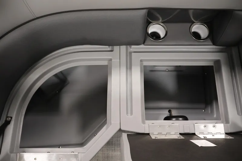 Slide: The Image of Interior storage compartments of 2026 Bentley Pontoons Legacy 200 Navigator boat. - 29