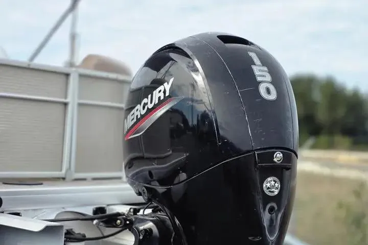 Slide: The Image of 2021 Godfrey Sweetwater 2086 BF with Mercury 150 outboard motor. - 5