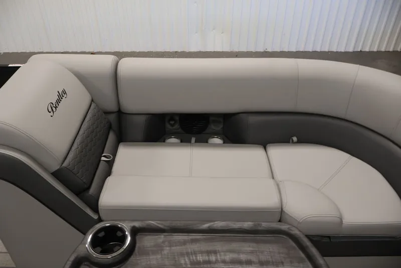 Slide: The Image of 2026 Bentley Pontoons 223 Elite Swingback Dual Captain, luxurious seating detail. - 16