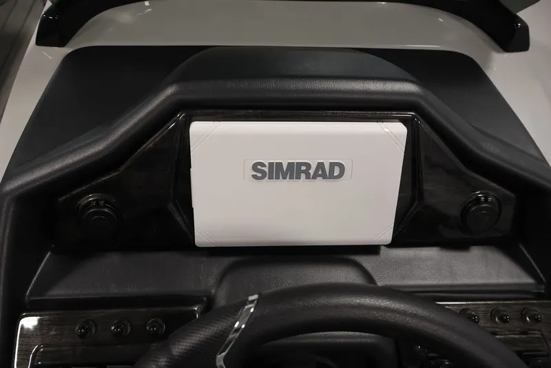 Slide: The Image of Dashboard of 2026 Bentley Pontoons 223 ELITE with Simrad display. - 26