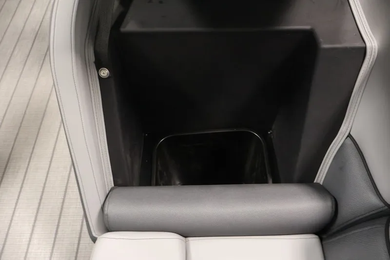 Slide: The Image of Storage compartment in 2026 Bentley Pontoons 223 Elite Swingback Dual Captain boat. - 23
