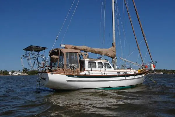 Slide: The Image of Cabo Rico 38 Pilothouse Cutter 1999 - 1
