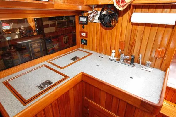 Slide: The Image of Cabo Rico 38 Pilothouse Cutter 1999 - 11