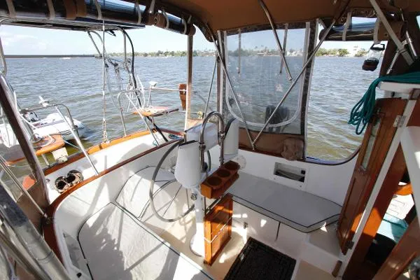Slide: The Image of Cabo Rico 38 Pilothouse Cutter 1999 - 2