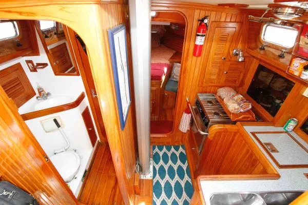 Slide: The Image of Cabo Rico 38 Pilothouse Cutter 1999 - 7