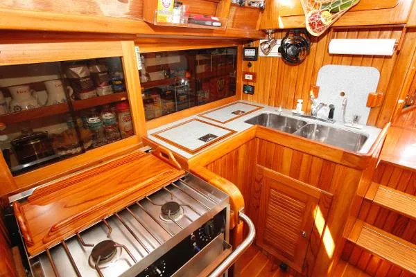 Slide: The Image of Cabo Rico 38 Pilothouse Cutter 1999 - 9