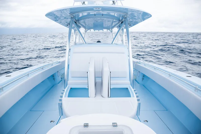 Slide: The Image of Contender 44 ST 2026 on open sea, modern design. - 20