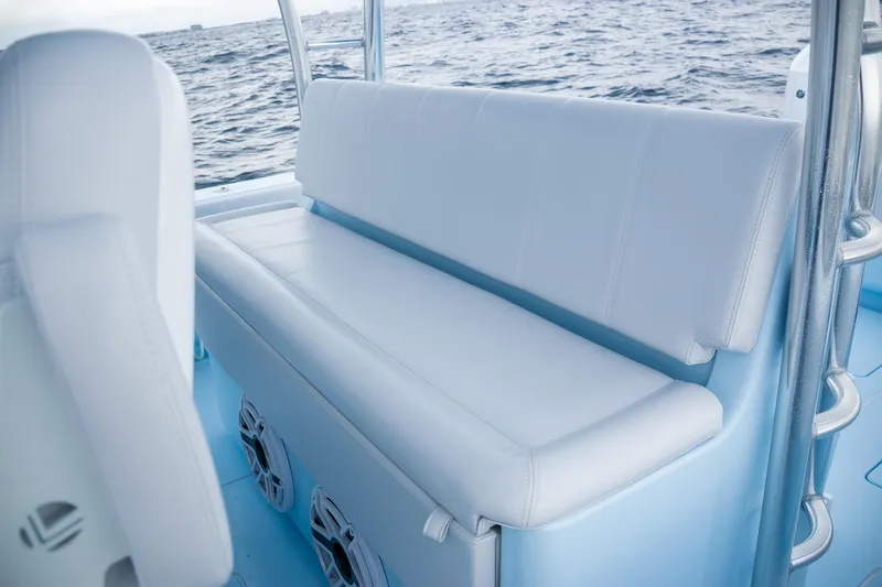 Slide: The Image of Luxurious seating on Contender 44 ST boat, 2026 model. - 26